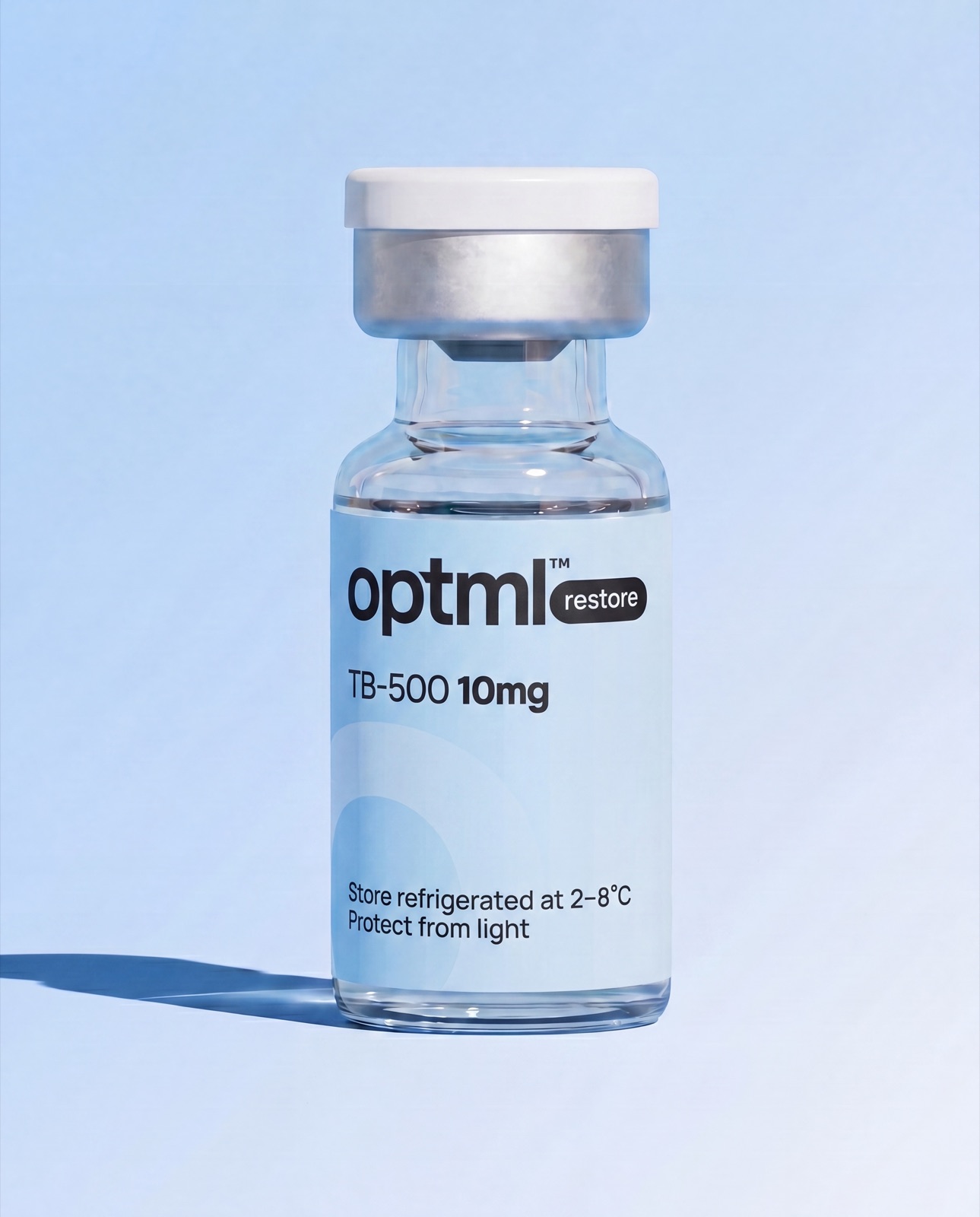 OPTML TB-500 10mg research peptide vial